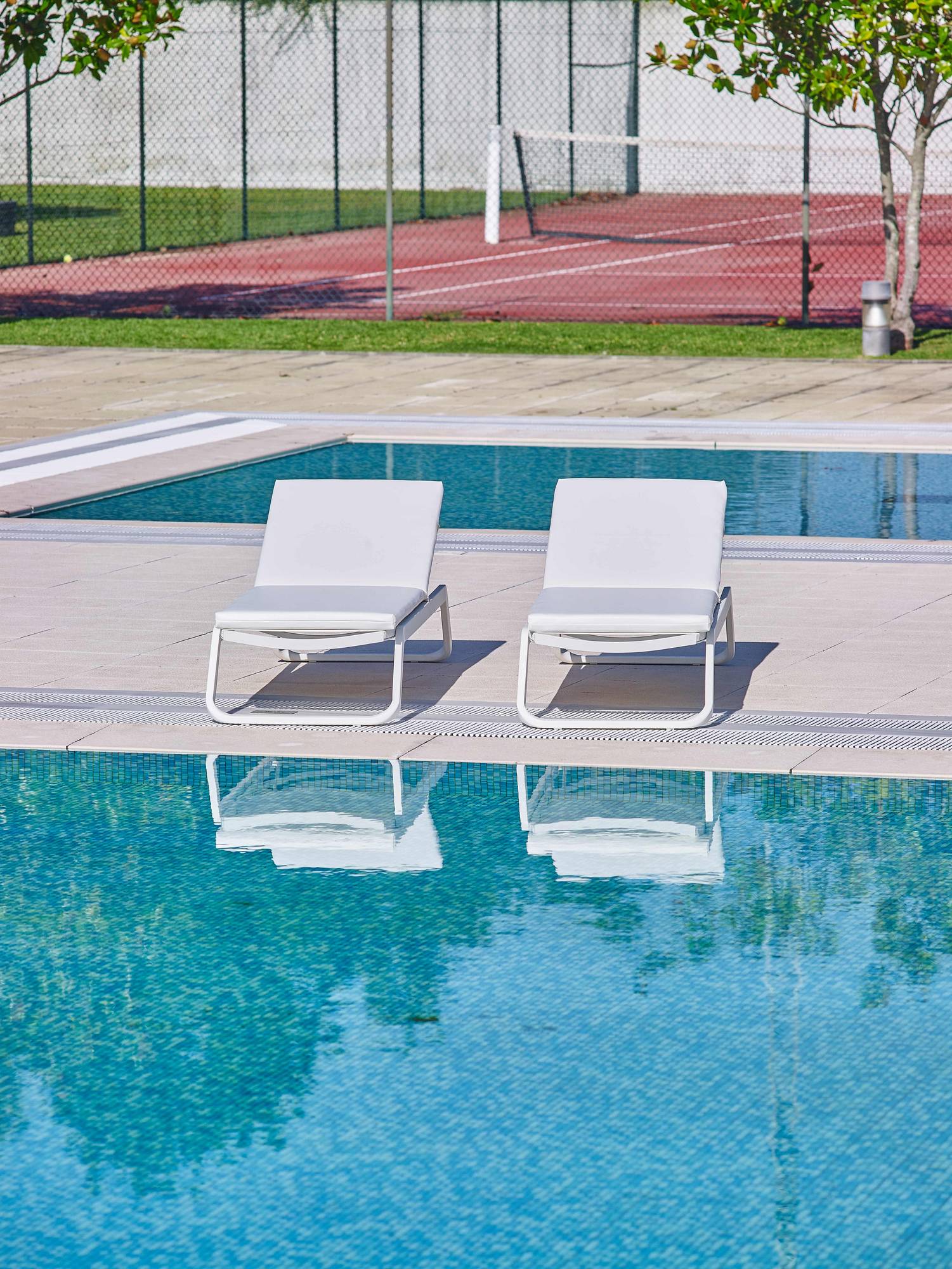Hotel terrace detail