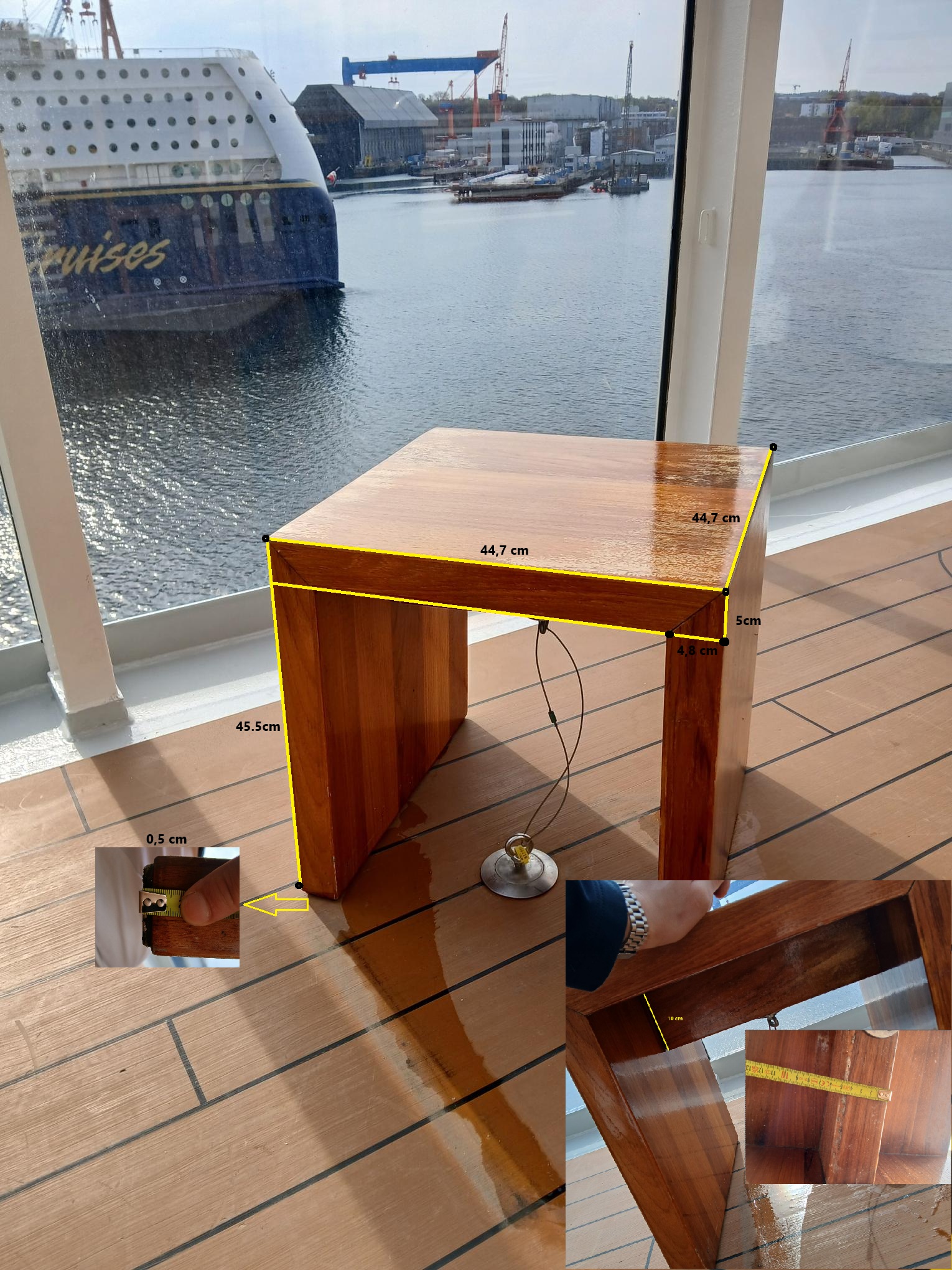 Hamburg Brauhaus Teak lounge table S