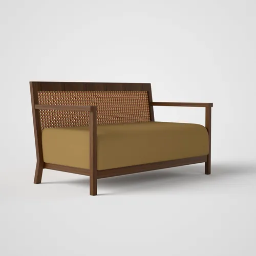 Rattan 2 Seater Sofa