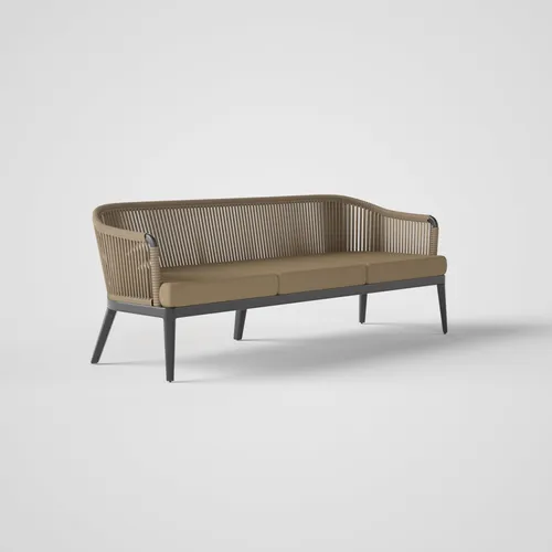 3 seater sofa with straps.
