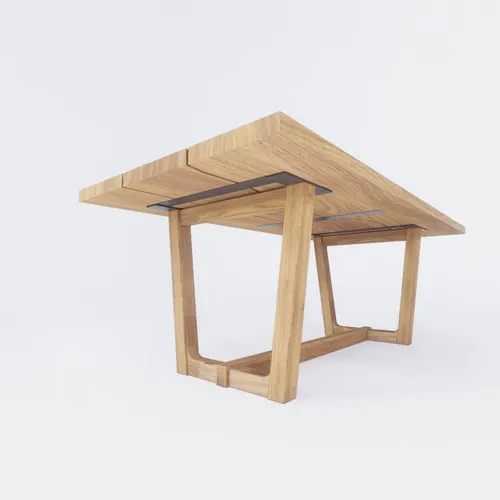 One Tree 3 Piece Straight Edge African Mahogany Wood Slab Table
