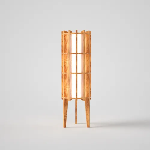Lantern Vertical Slat Table Lamp